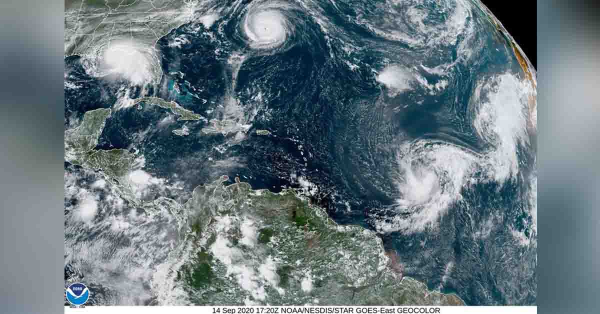 Five cyclonic storms in Atlantic Ocean