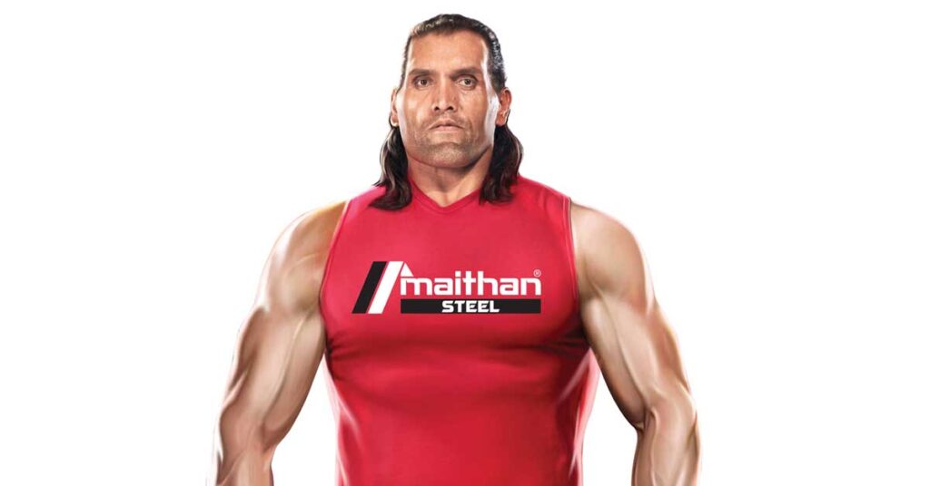 Great Khali Maithan Steel's Brand Ambassador THE STORY MUG