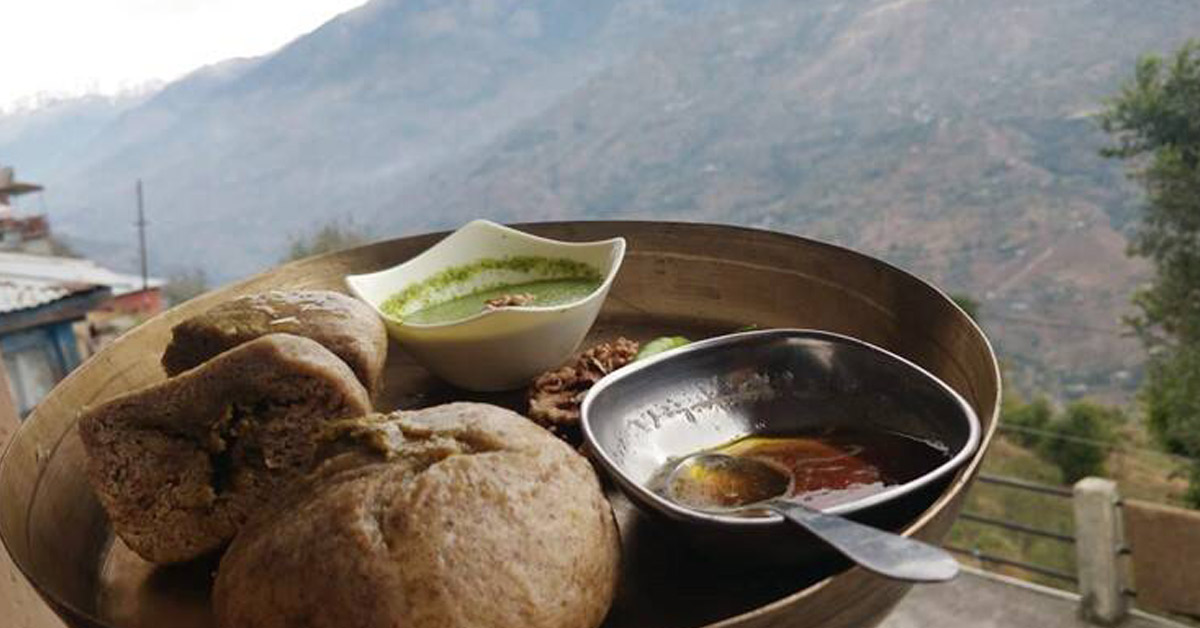 Siddu, a famous dish of Manali