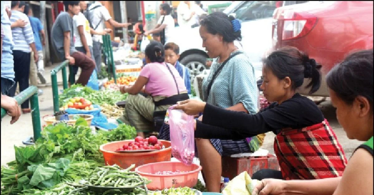 Women vendors in Kohima, Nagaland