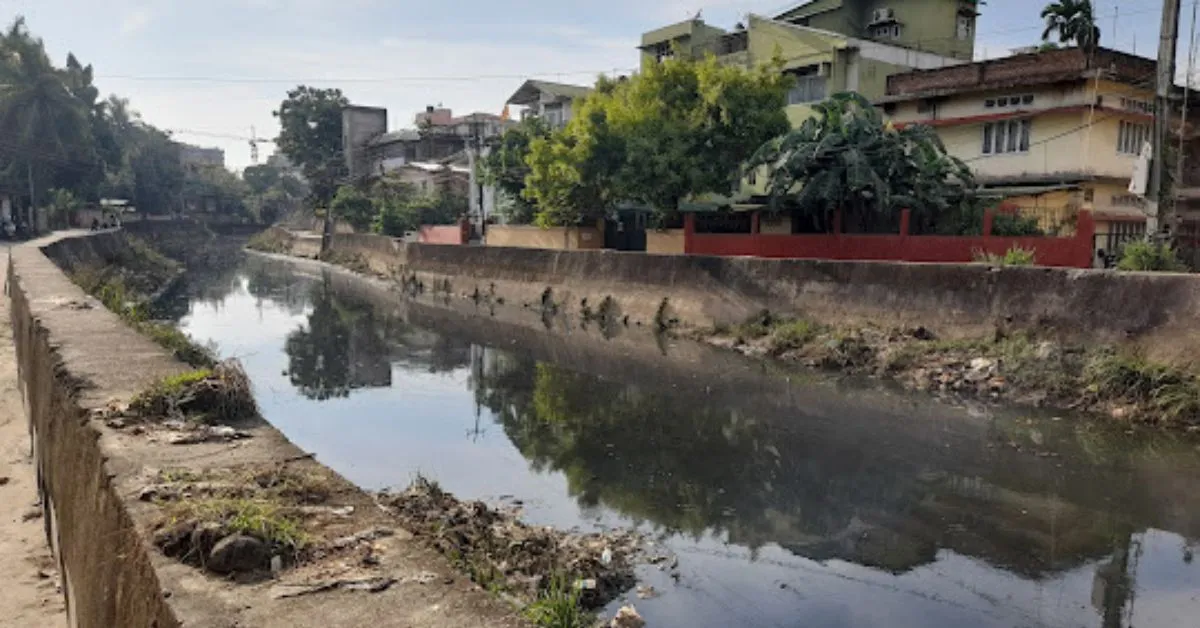 A view of Bharalu River