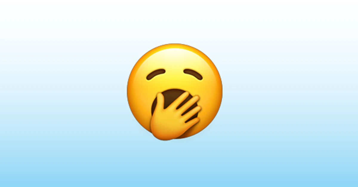 Facebook, please introduce the Yawn emoji, please