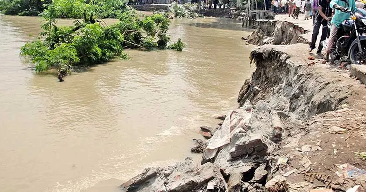Burhadia river is getting menacing