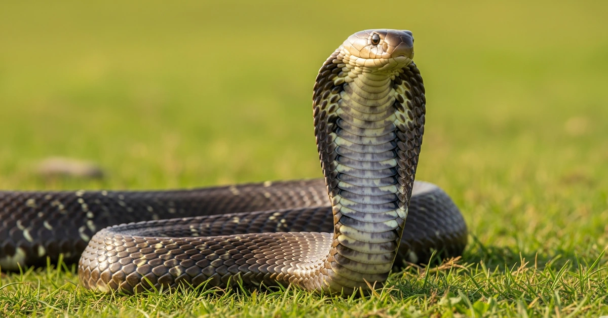 Infant bites cobra to death