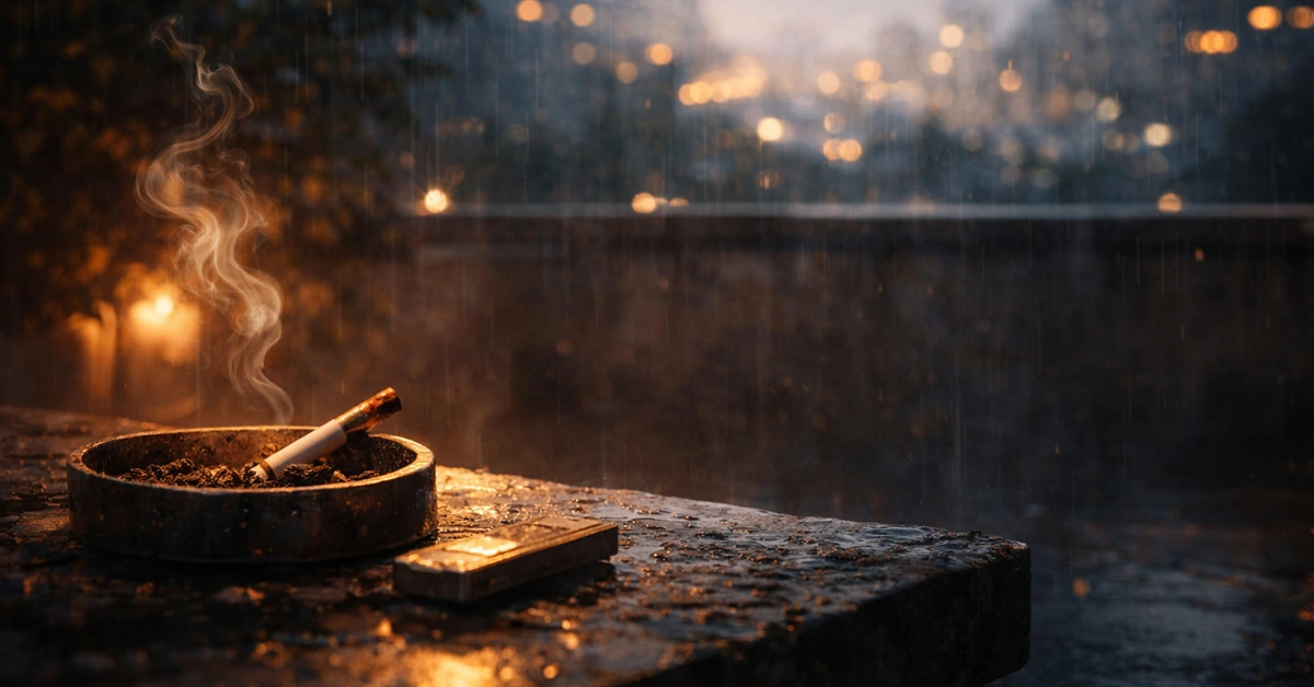 The Terrace, The Cigarettes, And That Evening is a short story