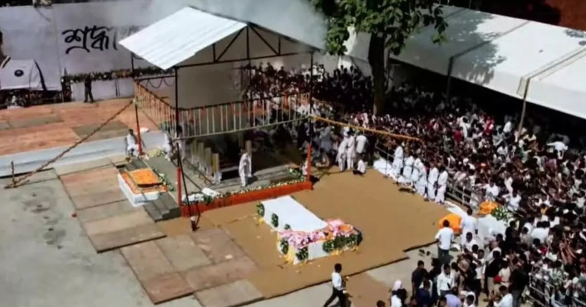 Zubeen Kshetra in Sonapur has been flooded after the season's first rain