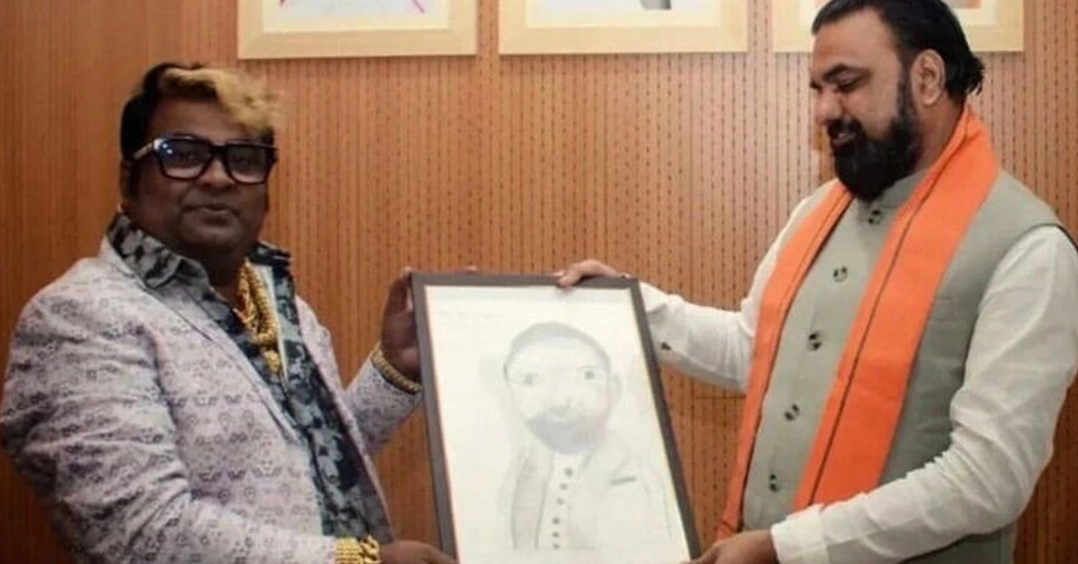 Portrait Of Bihar CM Samrat Choudhary Triggers Meme Wave On Social Media