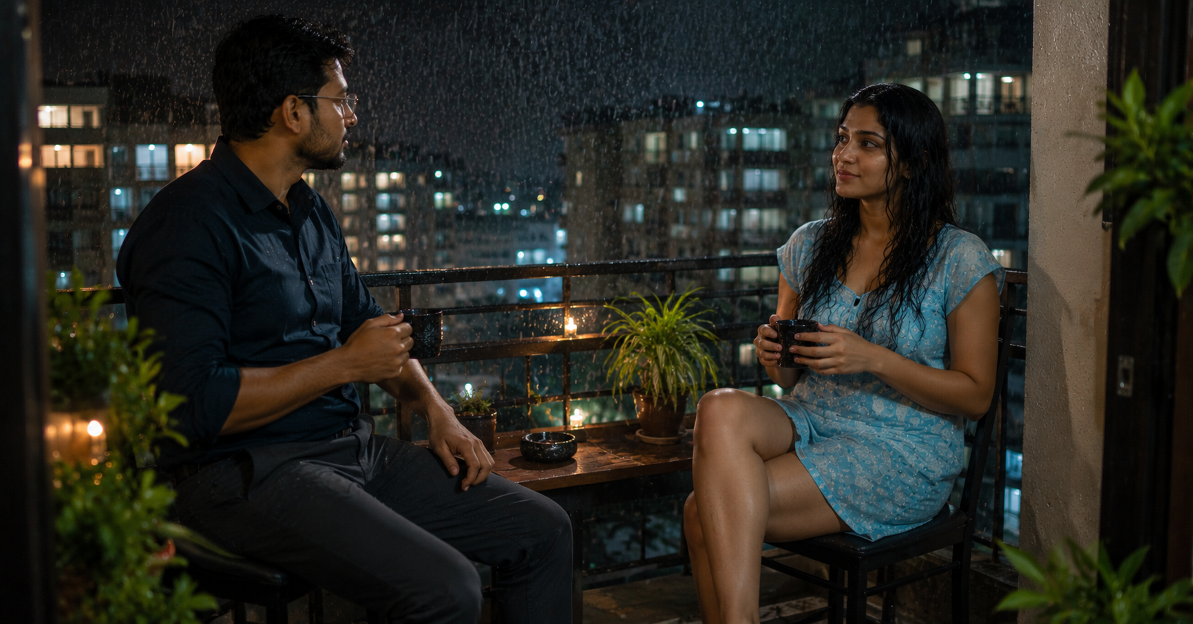 Lobhita is a short story about a couple, brought together by rain and flood, who share one of the most bizarre nights together in the city of Guwahati.