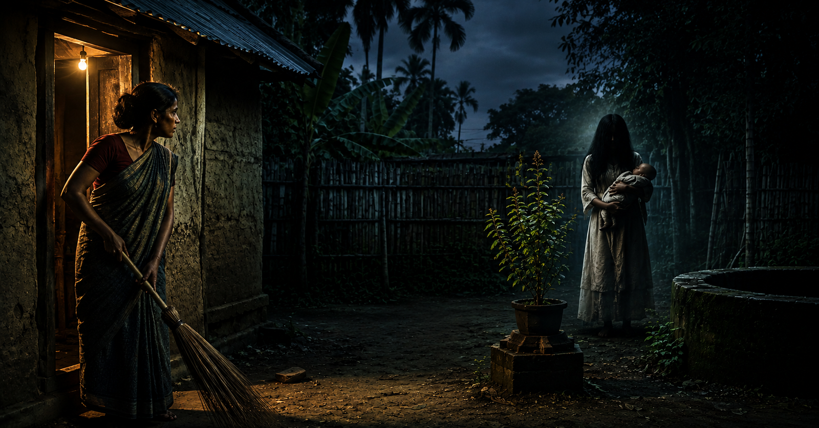 The Broom After Dark is a short horror story written by Prasanta Mahanta