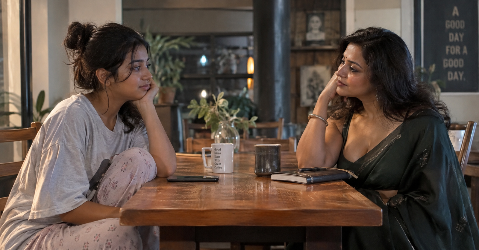 Conversation Across The Table is a short story about finding oneself